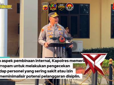 Apel Pimpinan Kapolres subang