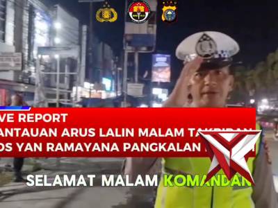 Live Report Arus Mudik Lalin saat Malam Takbiran di Pos Yan Ramayana