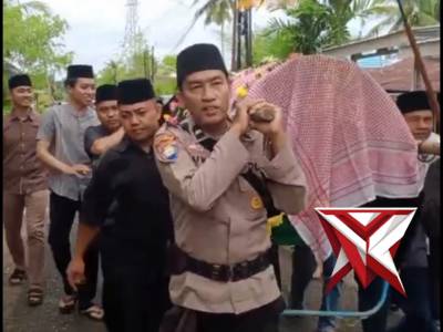 *Bhabinkamtibmas Kel. Semarang Sambang Duka ke Rumah Alrm AKP (Purn) Raharjo Bin Pujo Utomo*