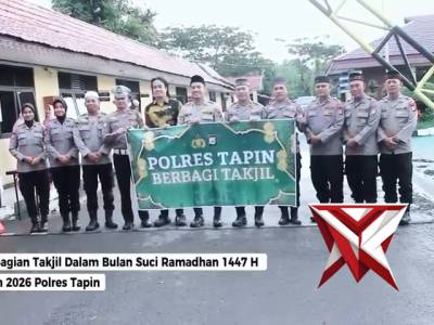 Polres Tapin Laksanakan Pembagian Takjil.