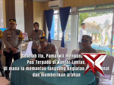 Pengecekan pamatwil polres OKI , pamatwil Polda Sumsel