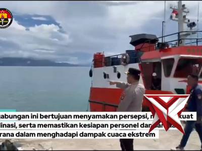 Apel Gabungan Antisipasi Dampak Cuaca Ekstrem, Polres Kepulauan Sula Perkuat Kesiapsiagaan Laka Laut
