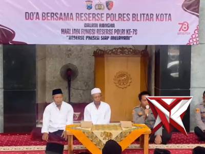 Dalam rangka hari jadi ke-78 tahun Reserse Polri Polres Blitar Kota melaksanakan Doa Bersama