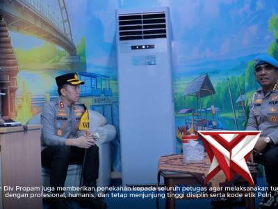 PENGECEKAN POS PELAYANAN DALAM RANGKA OPS KETUPAT SEMERU 2026 OLEH DIV PROPAM POLRI