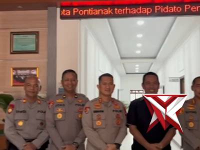 Silahturahmi Kapolresta Pontianak kepada Ketua  DPRD Kota Pontianak