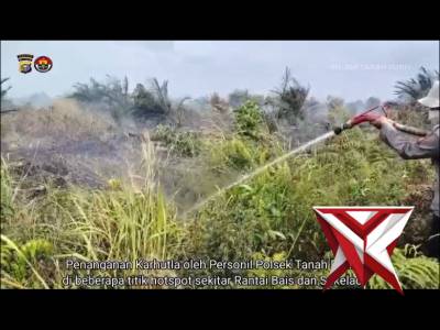 penanganan karhutla oleh polsek tanah putih