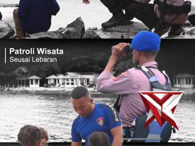 Patroli Wisata Pantai Seusai Lebaran