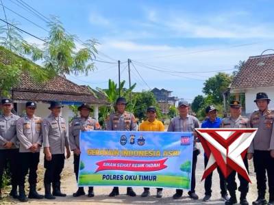 Polsek Belitang I Melaksanakan Kegiatan Bersih Lingkungan dan ASRI (BELIDA) di desa Tegal Rejo Kec.