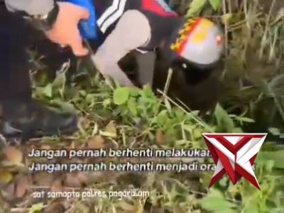 Personil Polres Pagar Alam Tak berhenti lakukan hal baik tiap hari nya,