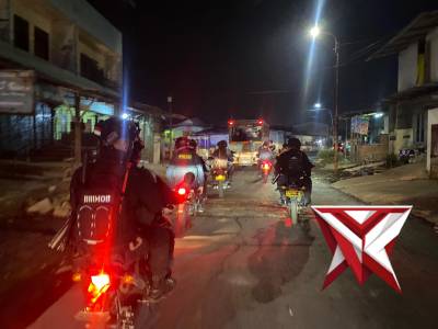 Polres Pelabuhan Belawan Gelar Patroli Gabungan, Tiga Orang Bawa Sajam Diamankan