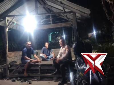 patroli dan sosialisasi satkamling oleh polsek TPTM