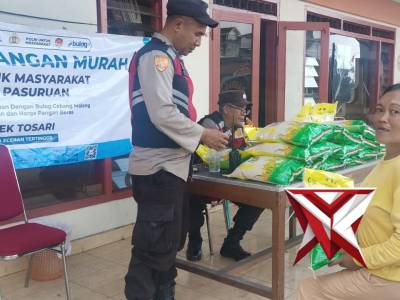 POLSEK TOSARI POLRES PASURUAN GIAT GERAKAN PANGAN MURAH