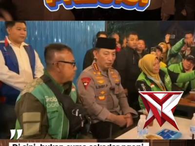 Kapolri Listyo sigit prabowo menyambangi kedai ado presisi,