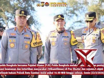 Kapolda Bengkulu Cek dan Pantau Lokasi Objek Wisata, Antisipasi Gangguan Kamtibmas