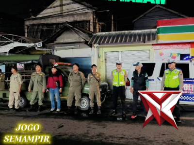 Patroli Sinergitas Harkamtibmas Malam Hari, Polsek Semampir : Jogo Semampir Aman