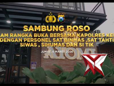 Buka Bersama Kapolres Kediri dan Personel Satbinmas, Sattahti, Siwas, Sihumas