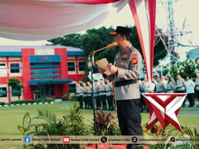 Kapolda Sumsel Irjen Pol. Dr. Sandi Nugroho, S.I.K., S.H., M.Hum Pimpin Upacara Hari Kesadaran Nasio