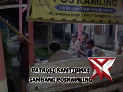 Patroli Kamtibmas Sambang Poskamling.