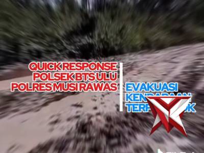 Giat Evakuasi kendaraan terperosok oleh Polsek BTS Ulu - PoliceTube