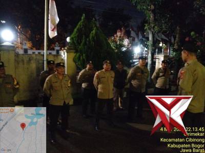Piket Fungsi Polsek Citeureup ikuti Apel Gabungan Zona 1, Gelar Patroli dan KRYD