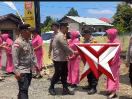 Kunjungan Kerja dan Tatap Muka Kapolres Minsel & Bhayangkari di Polsek Sinonsayang