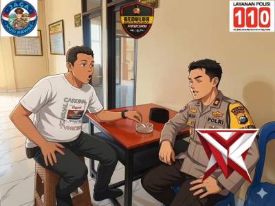 Polsek stl ulu terawas mengasih himbawan keamanan ke pada masayarakat