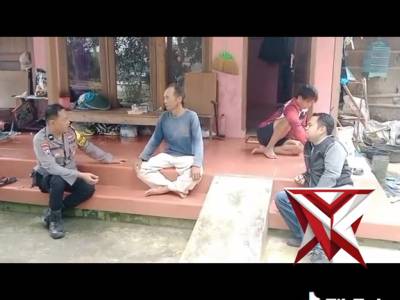 Bhabinkamtibmas Desa Buluharjo Kec. Plaosan melaksanakan sambang desa berikan himbauan kamtibmas