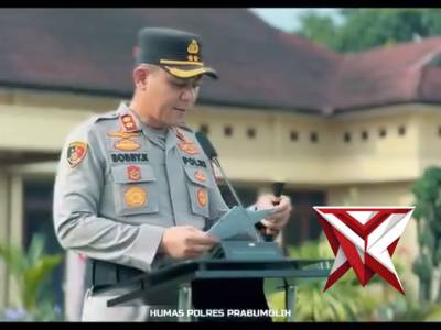 Upacara PTDH Personel Polres Prabumulih