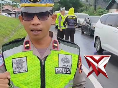 Uji coba one way exit tol padang sicincin