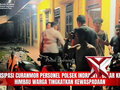 KRYD Polsek Indralaya antisipasi 3C