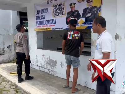 PEMASANGAN BANNER & SOSIALISASI LAYANAN POLISI PENOLONGKU
