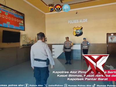 Kapolres Alor Pimpin Upacara Sertijab Kasat Binmas, Kasat Narkoba dan Kapolsek Pantar Barat