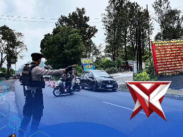 Sat Samapta Polres Subang Laksanakan pengaturan Lalu Lintas di Jalur Wisata