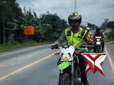 Polres Muba antisipasi kemacetan arus balik mudik dan mengandangkan kendaraan sumbu tiga.