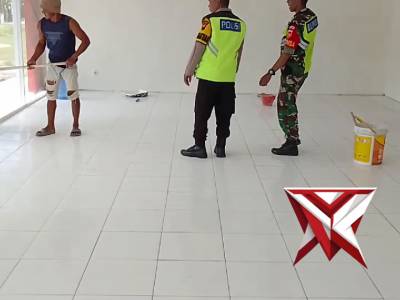 Bhabinkamtibmas bersama Bhabinsa