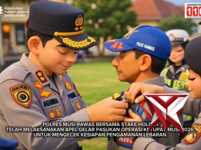 Polres musi rawas apel gelar pasukan oprasi ketupat musi 2026