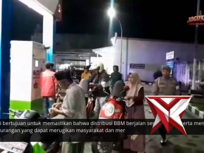 Polsek Kedamean Polres Gresik melaksanakan patroli dialogis ke SPBUmum