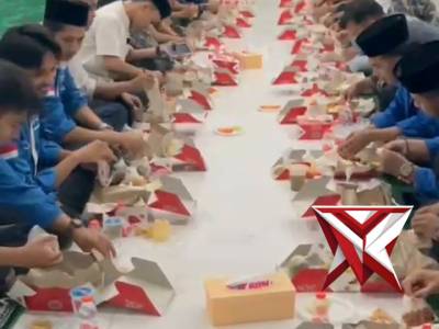 BUKA PUASA BERSAMA KAPOLRES ROKAN HULU BERSAMA MAHASISWA KAB. ROKAN HULU