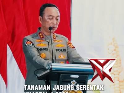Kapolri pimpin Tanam Raya jagung kuartal 1 2026  di Ogan Ilir