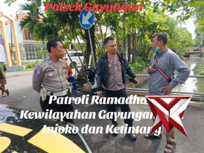 Patroli Ramadhan Polsek Gayungan