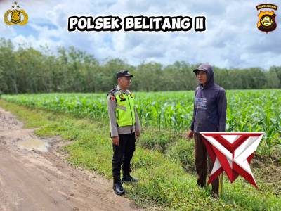 BHABINKAMTIBMAS POLSEK BELITANG II SOSIALISASI DAN MEMBERIKAN HIMBAUAN KAMTIBMAS
