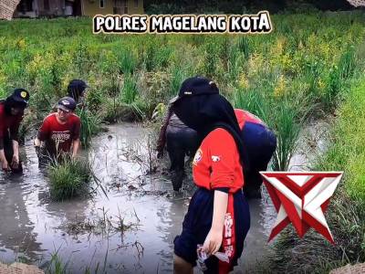 Pelantikan dan pengukuhan 43 anggota Saka Bhayangkara Polres Magelang Kota