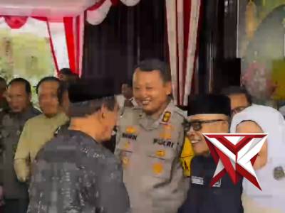 Kapolres madiun kota hadiri halal bihalal pemerintah kota madiun