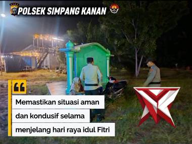 kegiatan patroli rutin di polsek simpang kanan