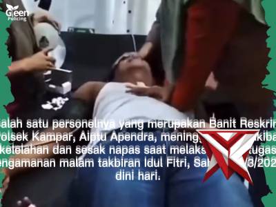 Pengabdian Almarhum Aiptu Apendra hingga Napas Penghabisan
