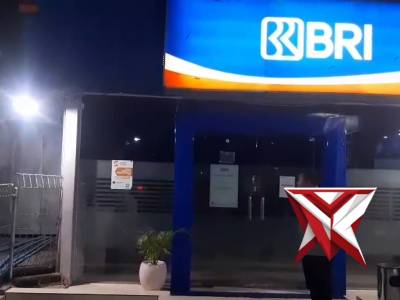 Patroli Bank BRI Pada Malam Hari