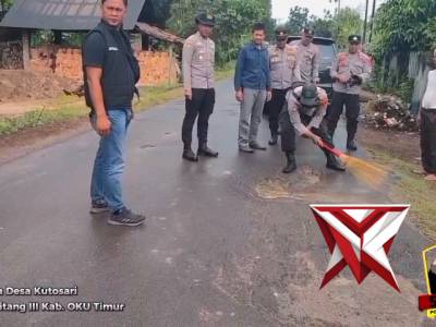 kegiatan program Belida (Bersih Lingkungan dan Asri) diwilayah Hukum Polsek Belitang III.