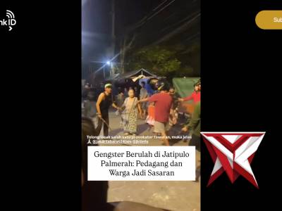 Gengster Serang Pemukiman di Jatipulo, Pedagang Takoyaki Jadi Korban - PoliceTube