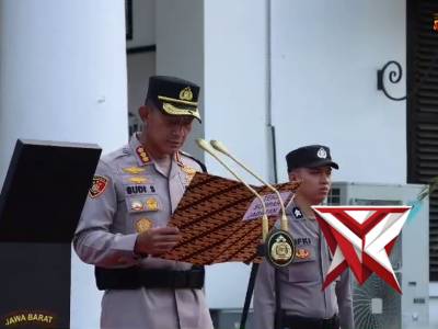 UPACARA PENYERAHAN DAN SERAH TERIMA JABATAN (SERTIJAB) KAPOLSEK JAJARAN POLRESTABES BANDUNG