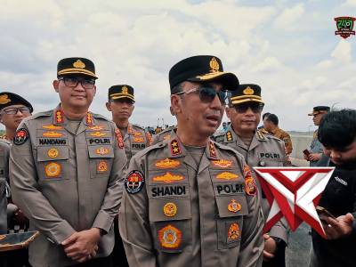 Kapolda Sumsel Melaksanakan Pengecekan Jalur Tol Kapal Betung